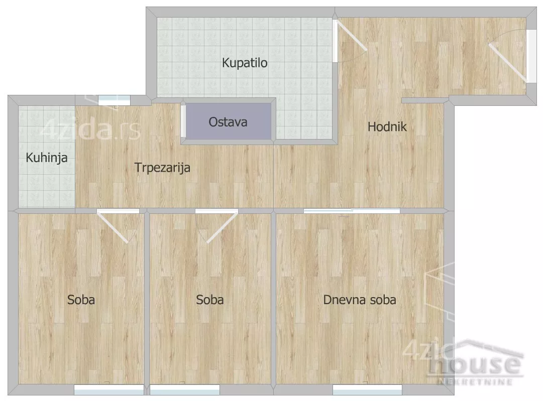 Trosoban stan | 4zida