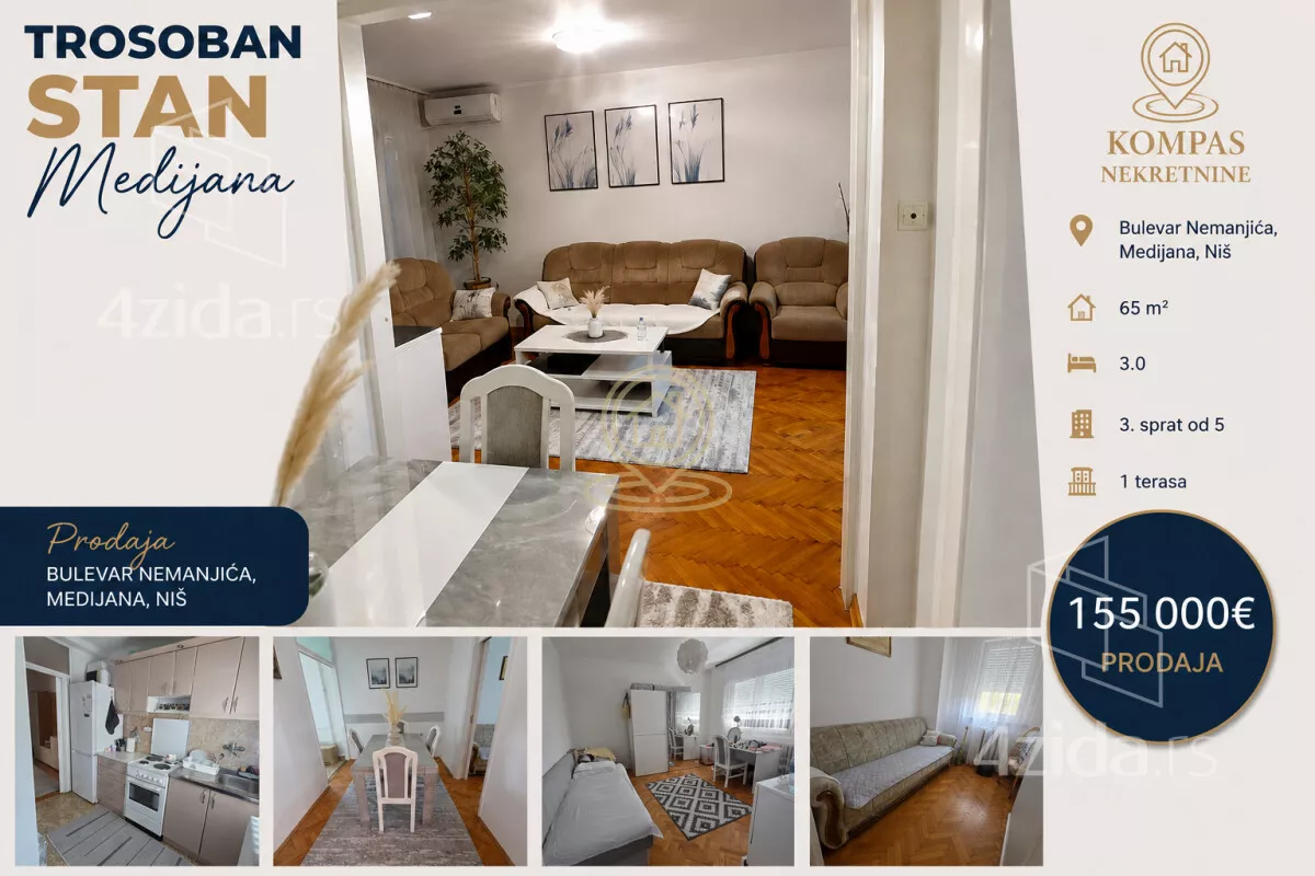 Trosoban stan | 4zida