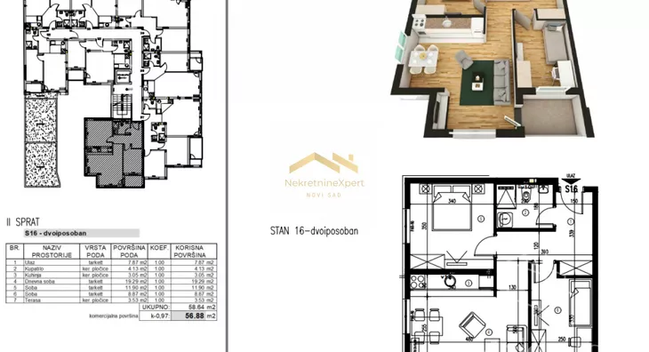 Trosoban stan | 4zida