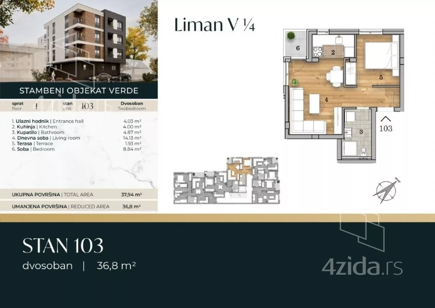 Dvosoban stan | 4zida