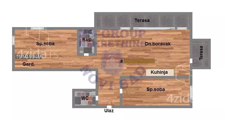 Trosoban stan | 4zida