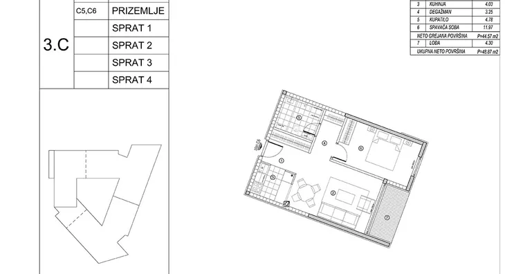 Dvosoban stan | 4zida
