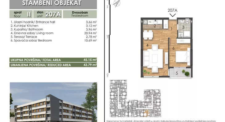 Dvosoban stan | 4zida