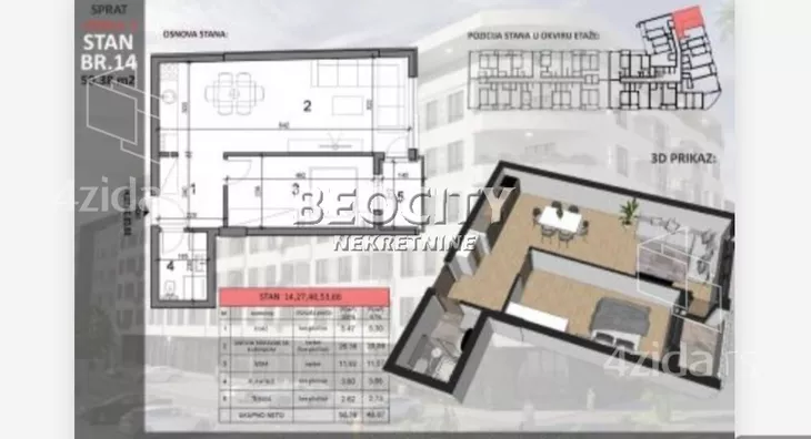 Dvosoban stan | 4zida