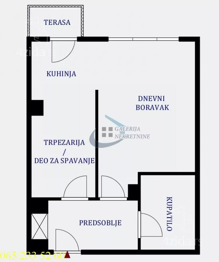 Jednosoban stan | 4zida