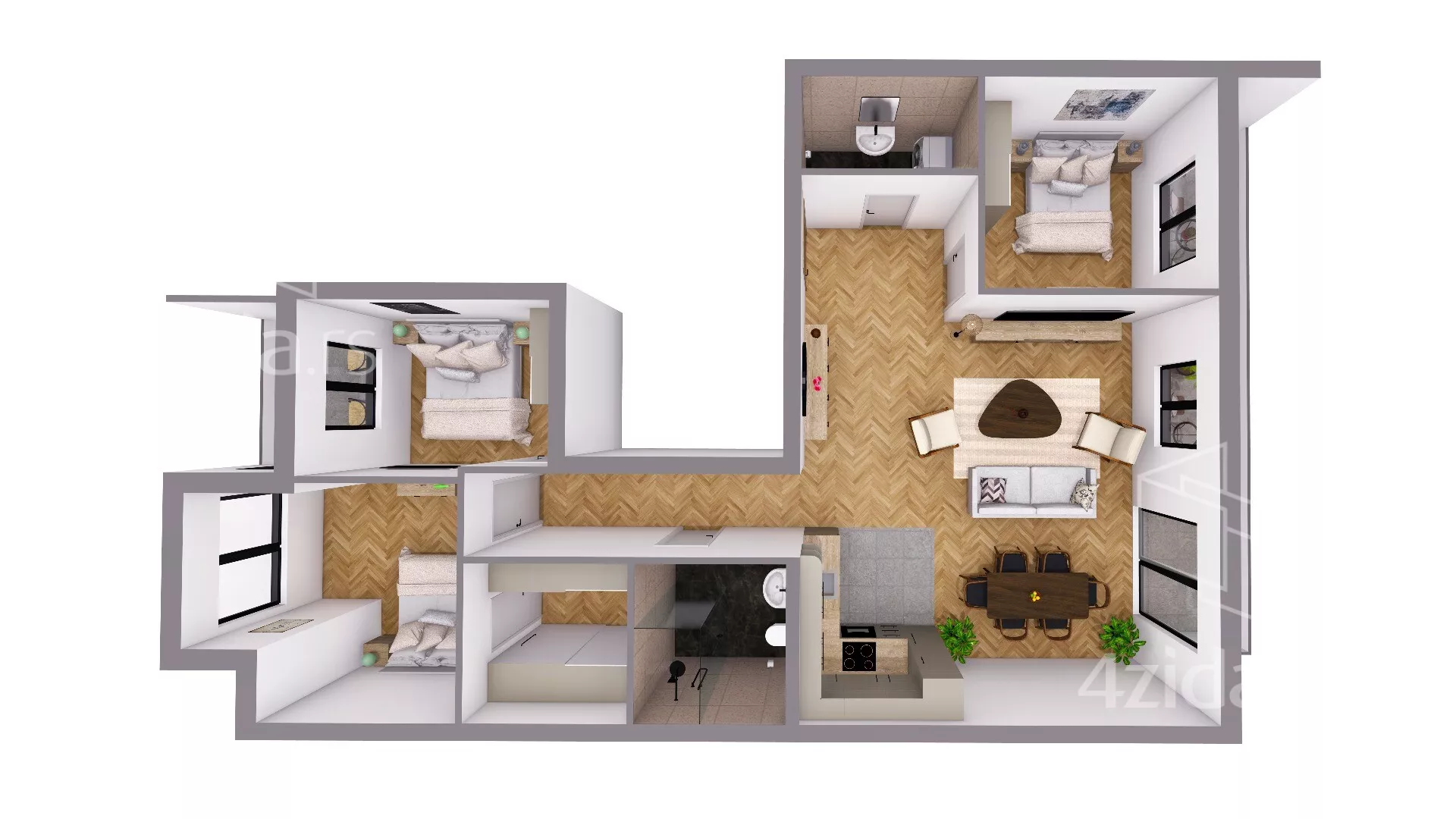 Četvorosoban stan | 4zida