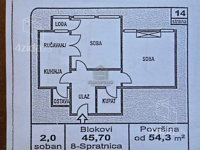 Dvosoban stan | 4zida
