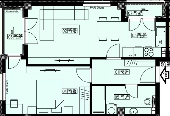 Dvosoban stan | 4zida