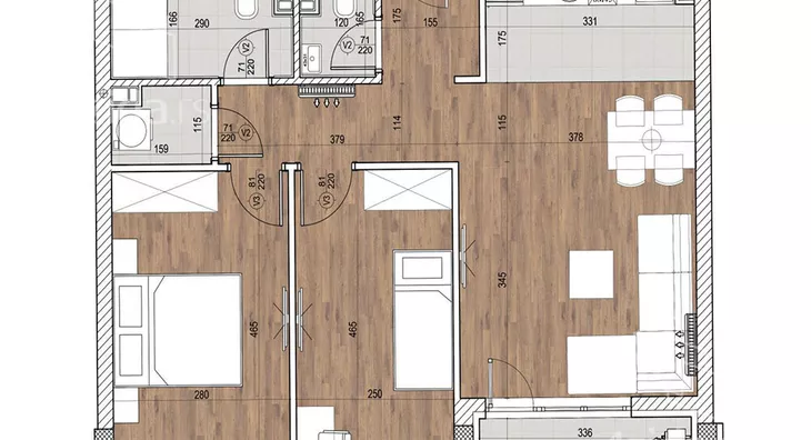 Trosoban stan | 4zida