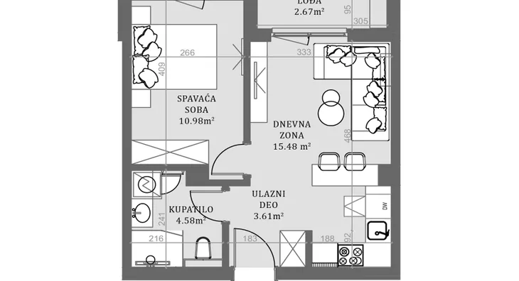 Dvosoban stan | 4zida
