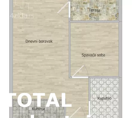 Jednoiposoban stan | 4zida