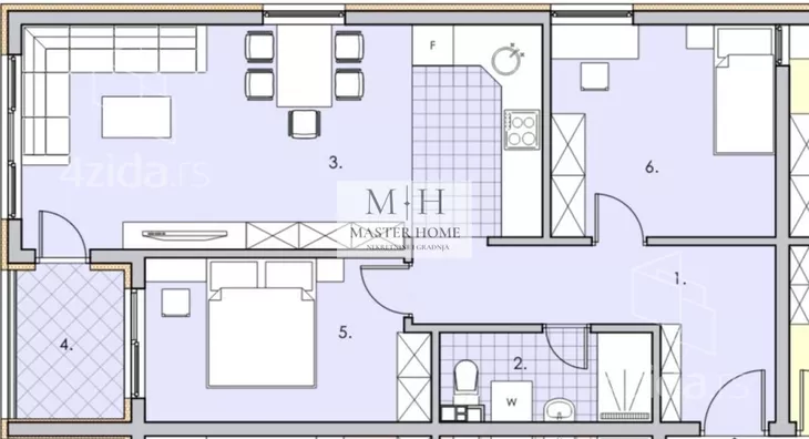 Dvoiposoban stan | 4zida