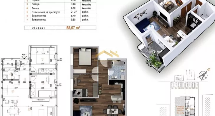 Trosoban stan | 4zida