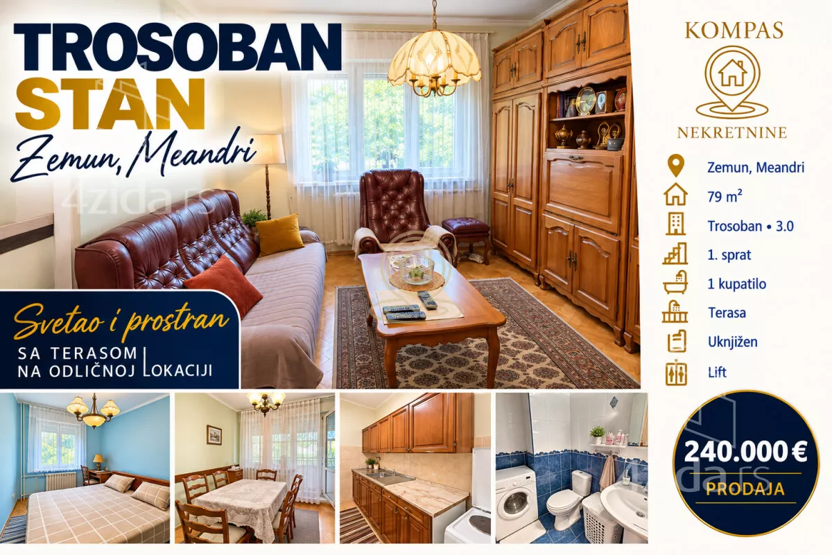 Trosoban stan | 4zida