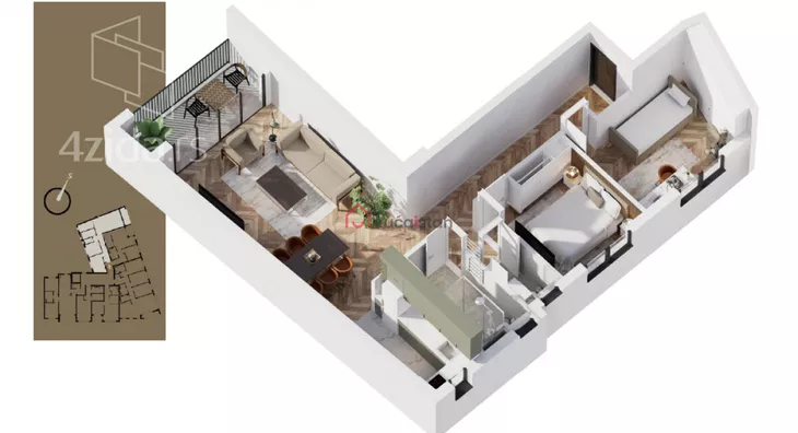 Trosoban stan | 4zida