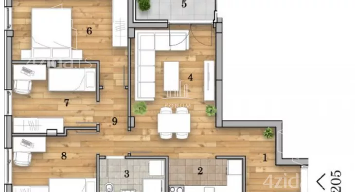 Dvosoban stan | 4zida