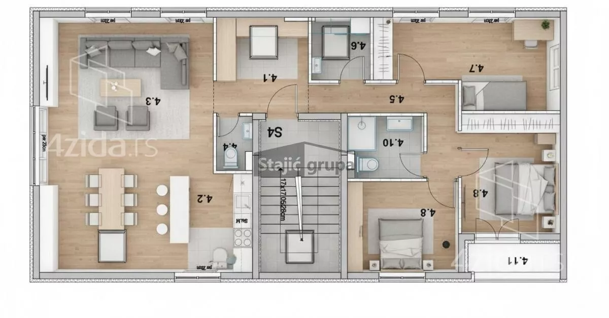 Troiposoban stan | 4zida