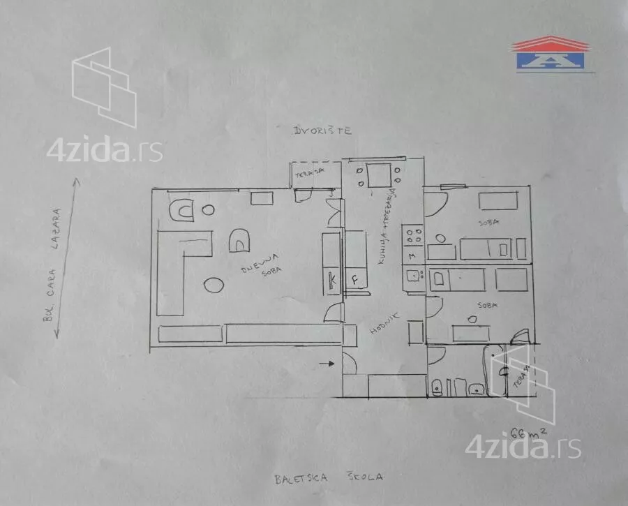 Trosoban stan | 4zida