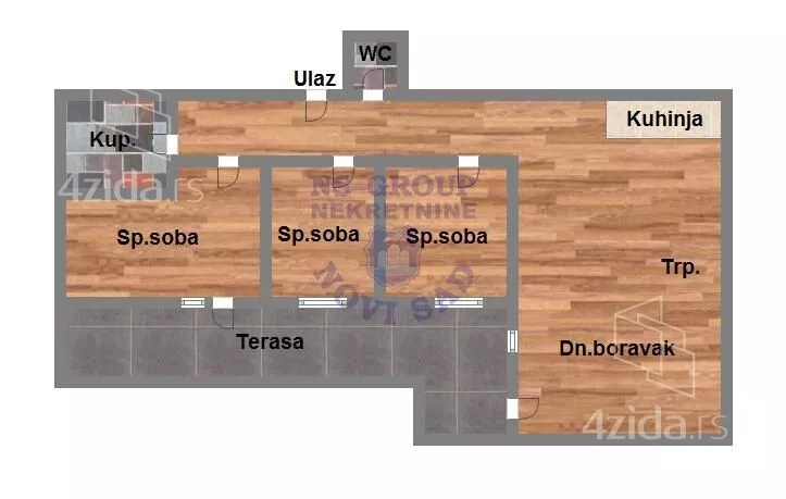 Troiposoban stan | 4zida