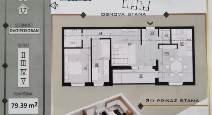 Trosoban stan | 4zida