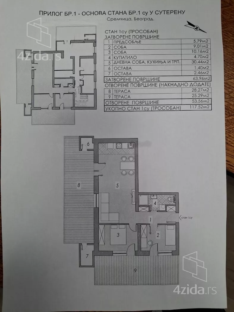 Trosoban stan | 4zida