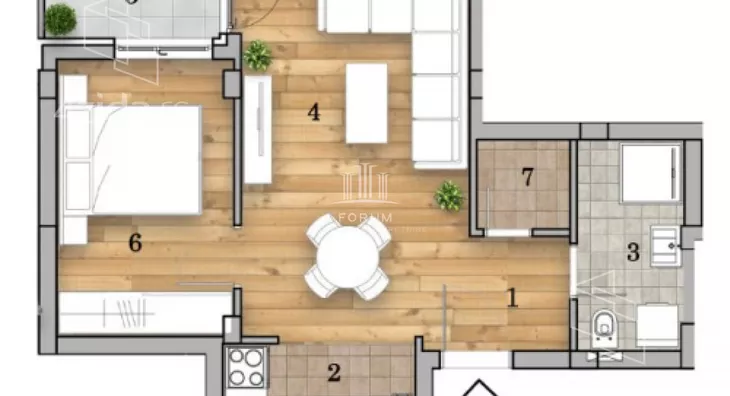 Dvosoban stan | 4zida