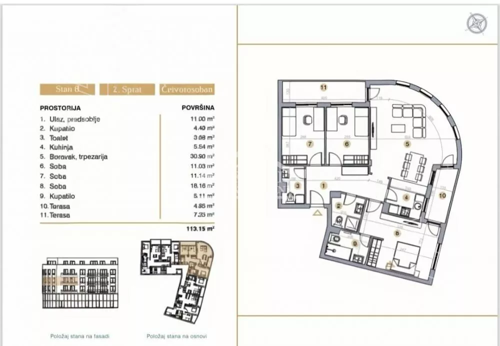 Trosoban stan | 4zida