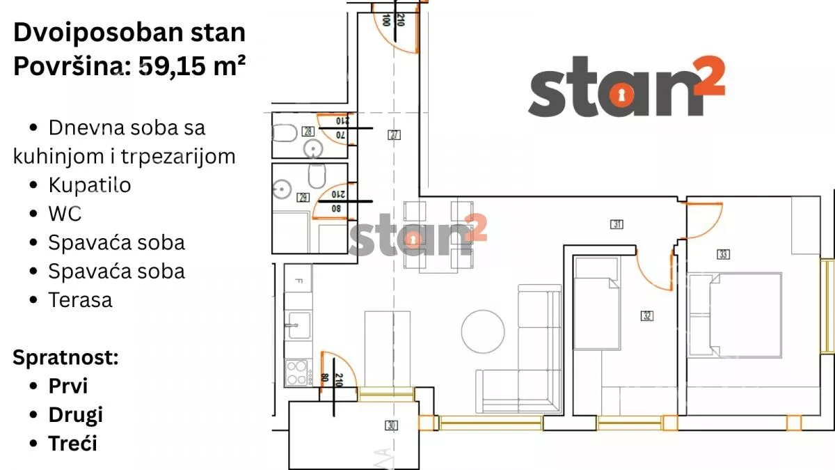 Dvoiposoban stan | 4zida