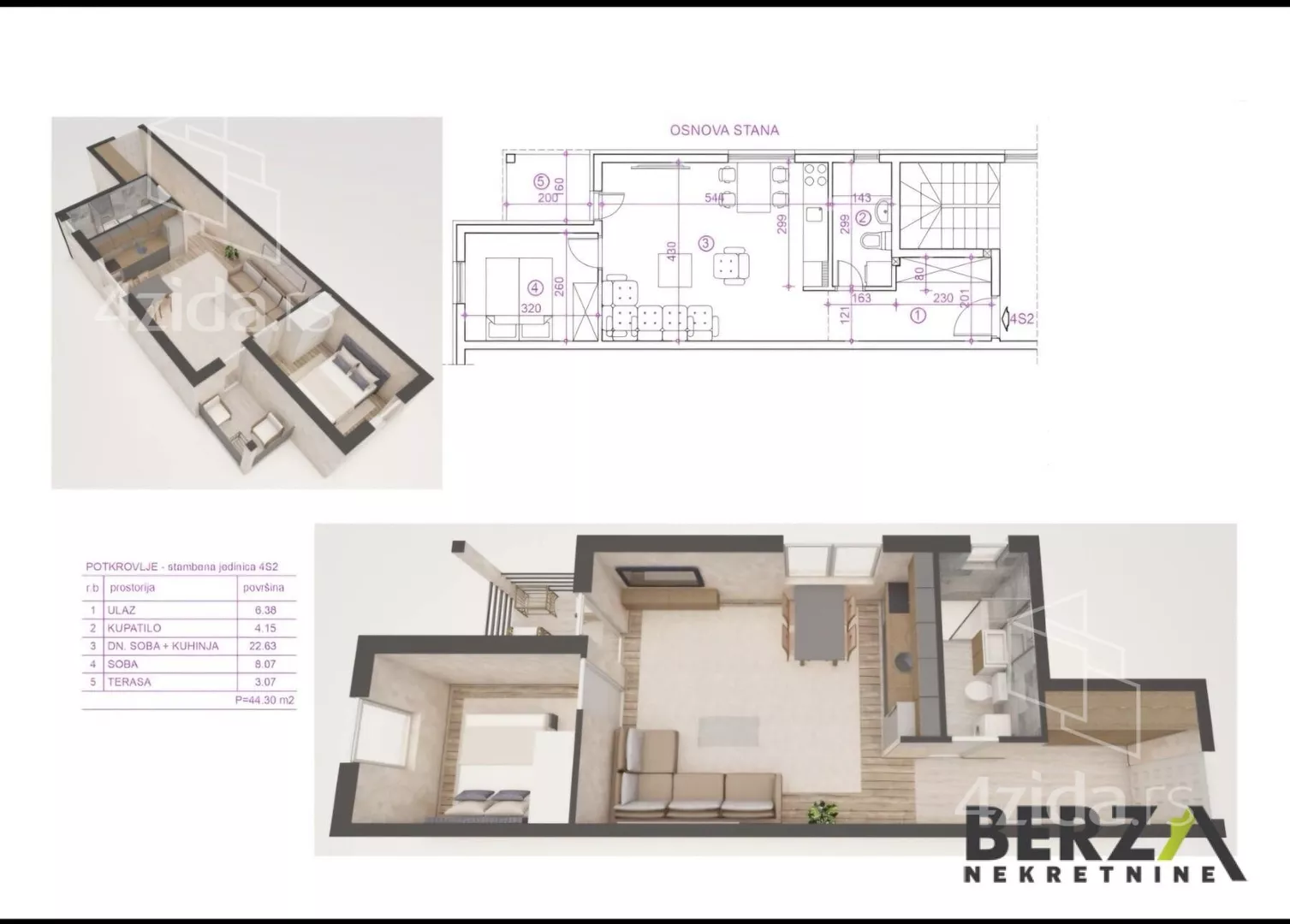 Dvosoban stan | 4zida