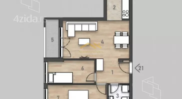 Trosoban stan | 4zida