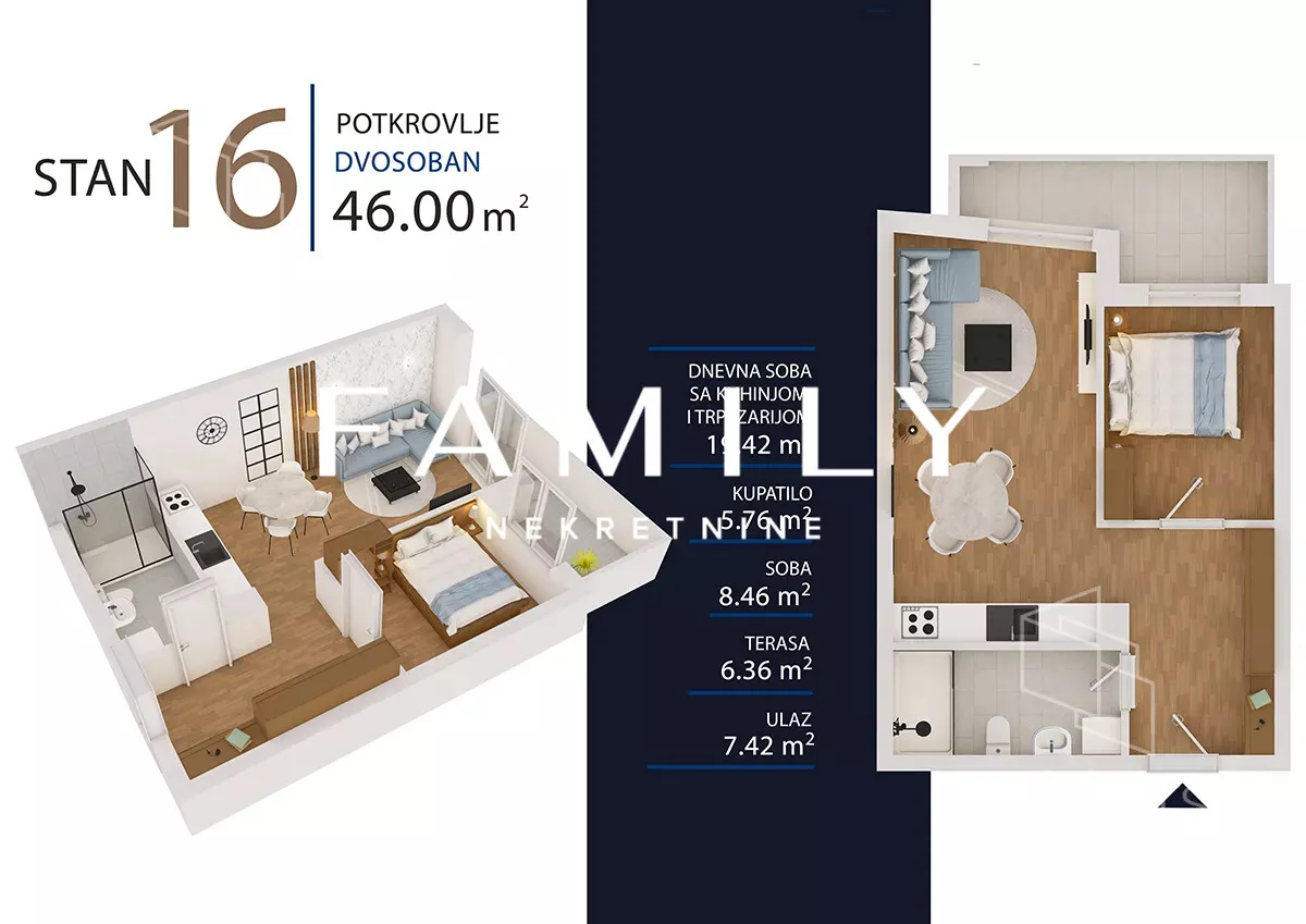 Dvosoban stan | 4zida