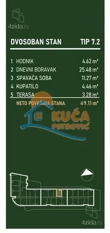 Dvosoban stan | 4zida