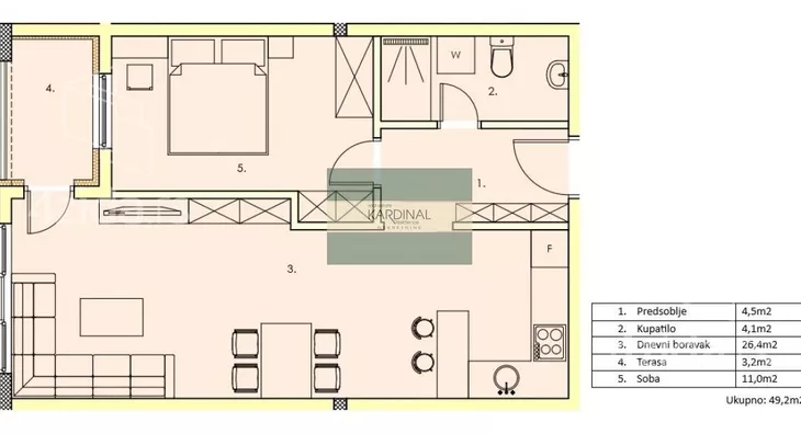Jednosoban stan | 4zida