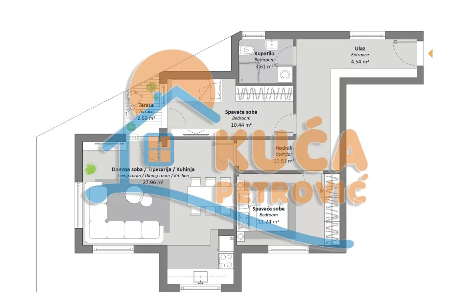 Trosoban stan | 4zida