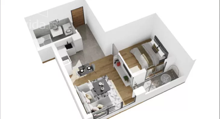 Jednosoban stan | 4zida