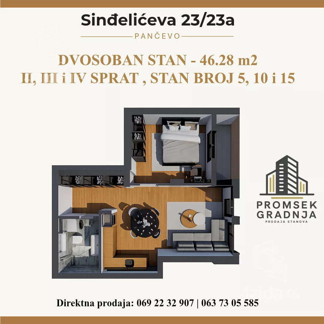 Dvosoban stan | 4zida