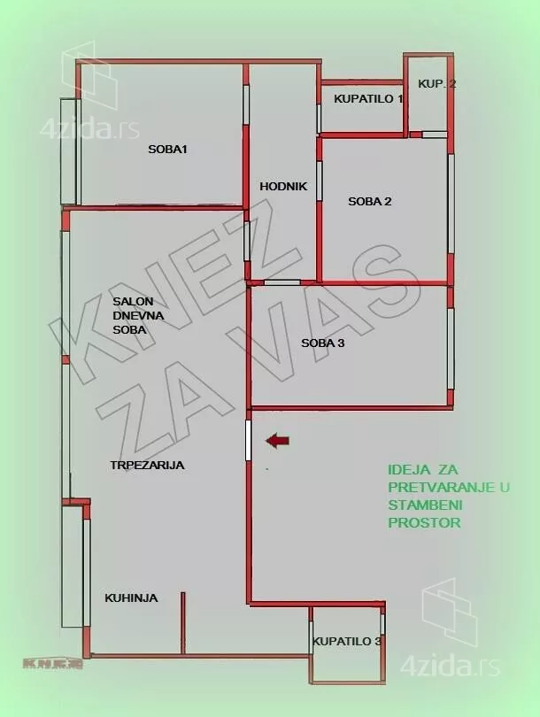 Petosoban stan | 4zida