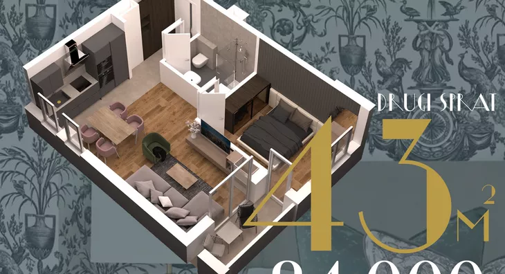 Jednoiposoban stan | 4zida