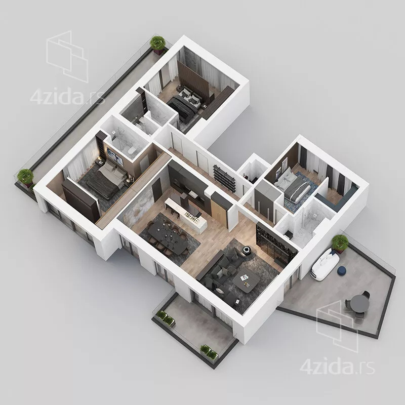 Četvorosoban stan | 4zida