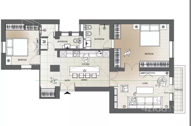 Trosoban stan | 4zida