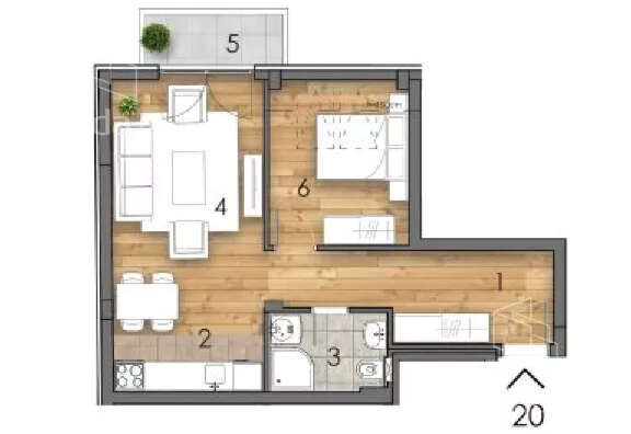 Dvosoban stan | 4zida