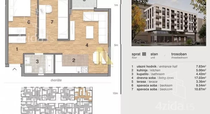 Trosoban stan | 4zida