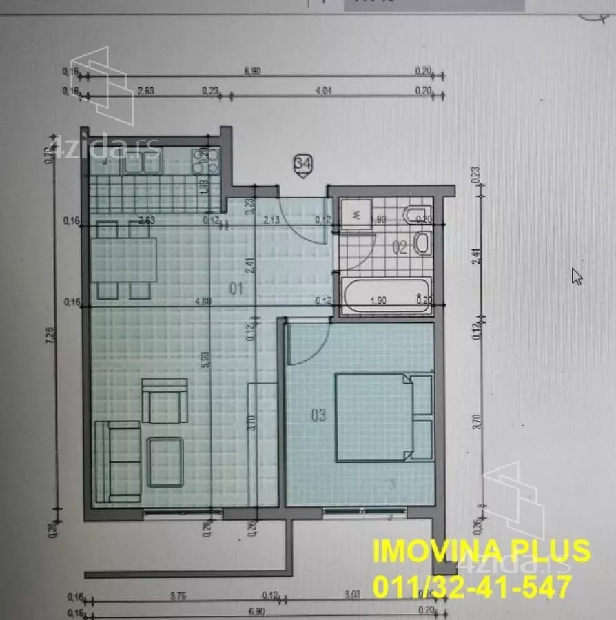 Jednoiposoban stan | 4zida