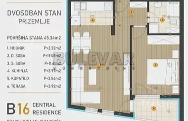 Dvosoban stan | 4zida