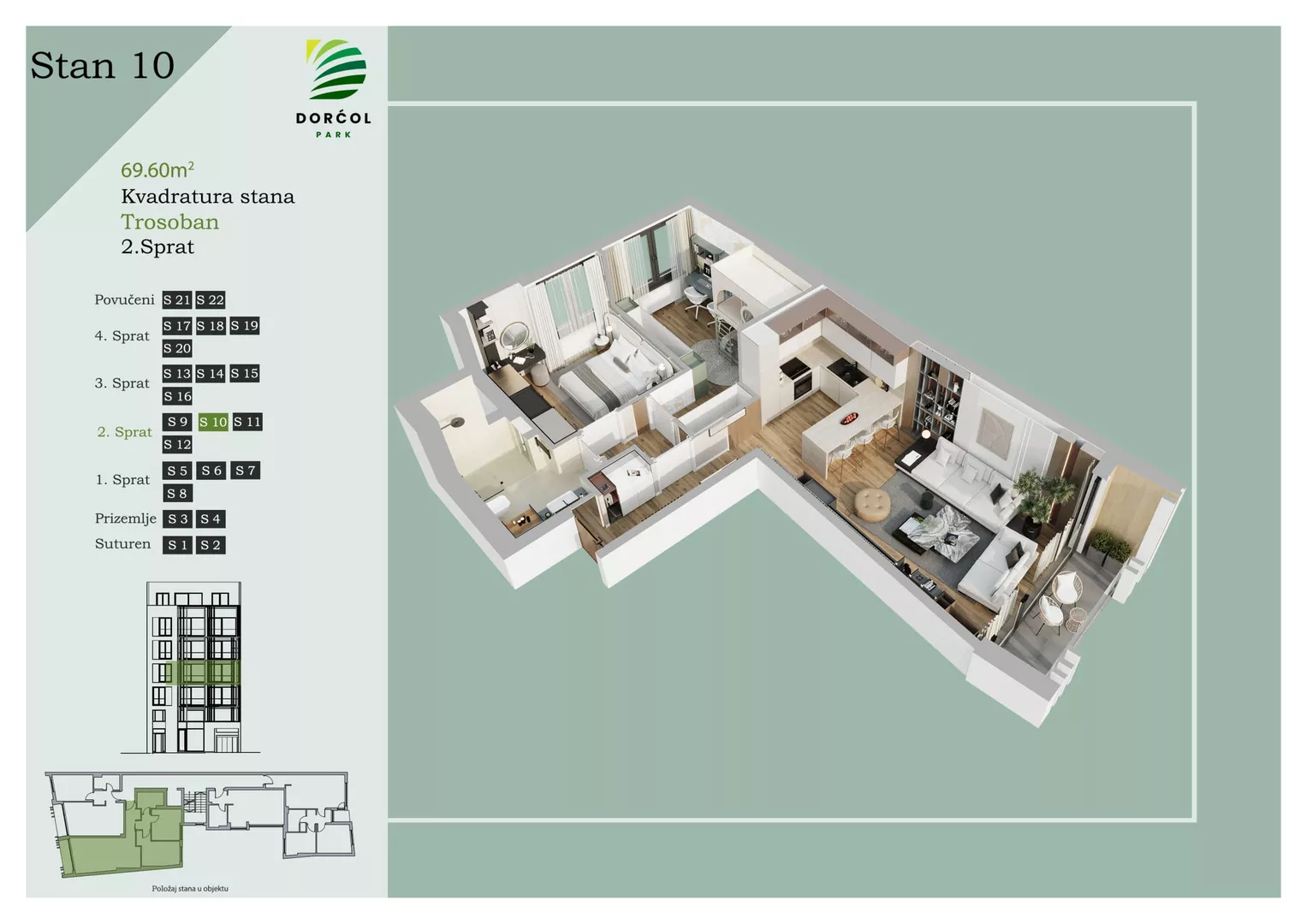 Trosoban stan | 4zida