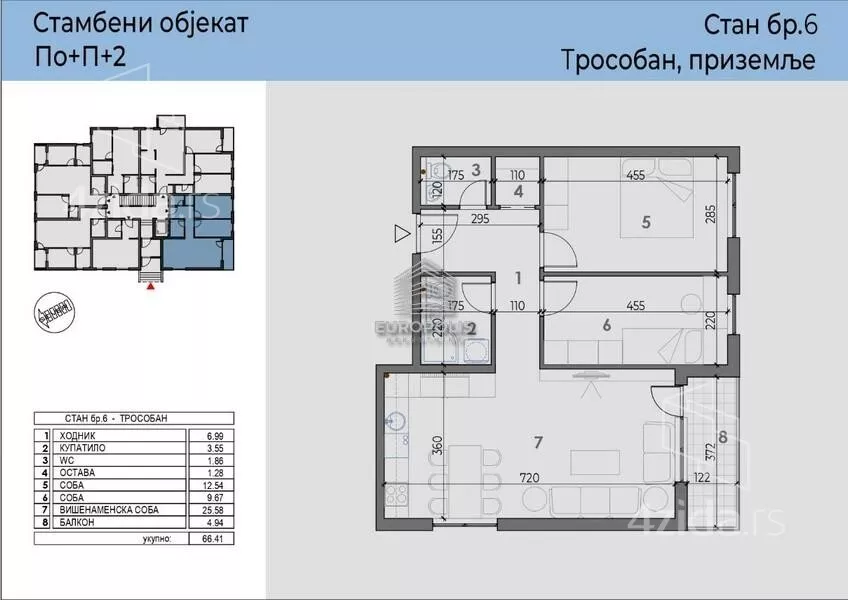 Trosoban stan | 4zida