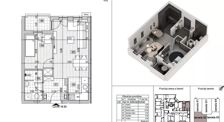 Jednosoban stan | 4zida