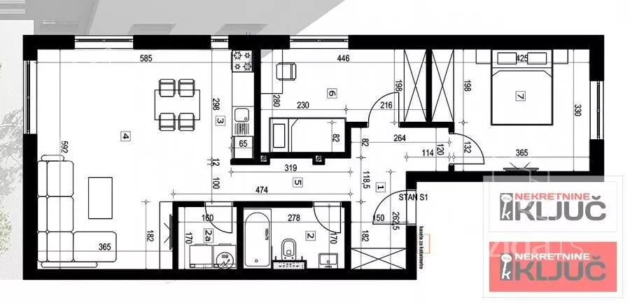 Trosoban stan | 4zida