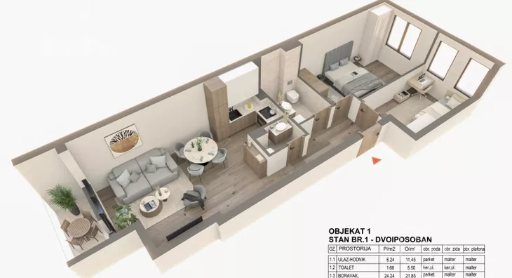 Dvoiposoban stan | 4zida