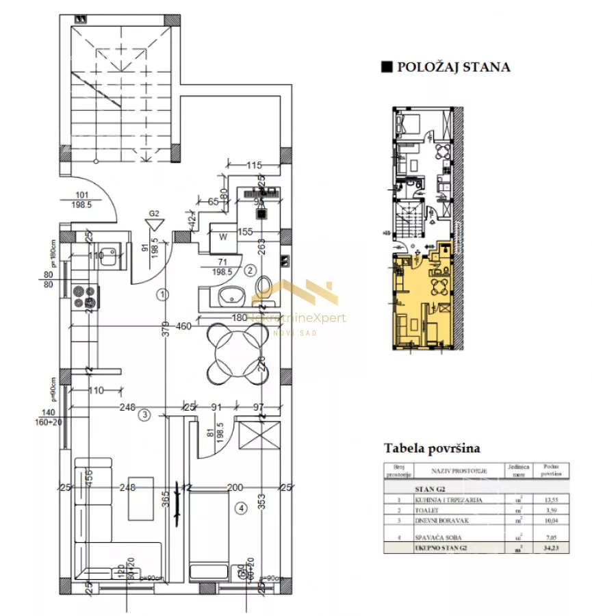 Jednoiposoban stan | 4zida